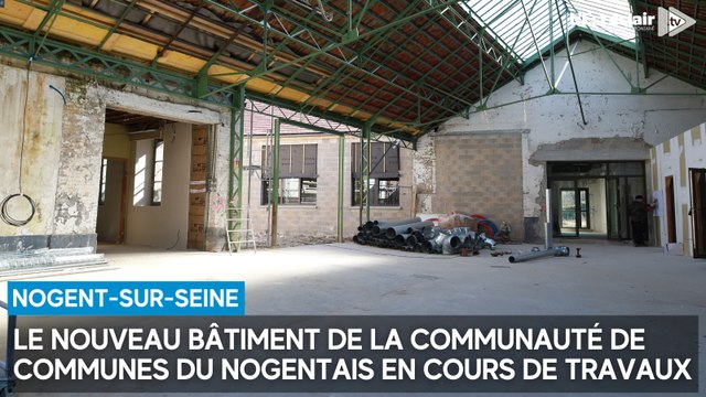 Les travaux du siège de la communauté de communes du Nogentais se poursuivent à Nogent-sur-Seine