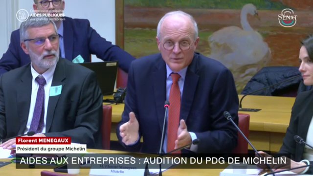 Le patron de Michelin, Florent Menegaux, détaille ses aides publiques