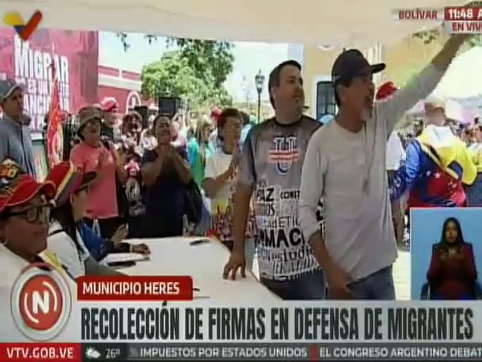 Venezolanos continúan estampando sus rúbricas en defensa de los hermanos migrantes secuestrados
