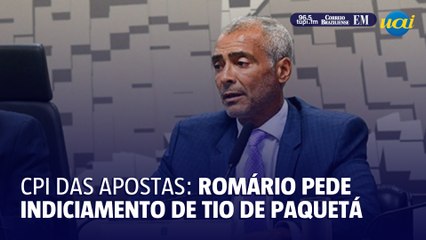 Romário pede indiciamento de tio de Paquetá em relatório da CPI das apostas