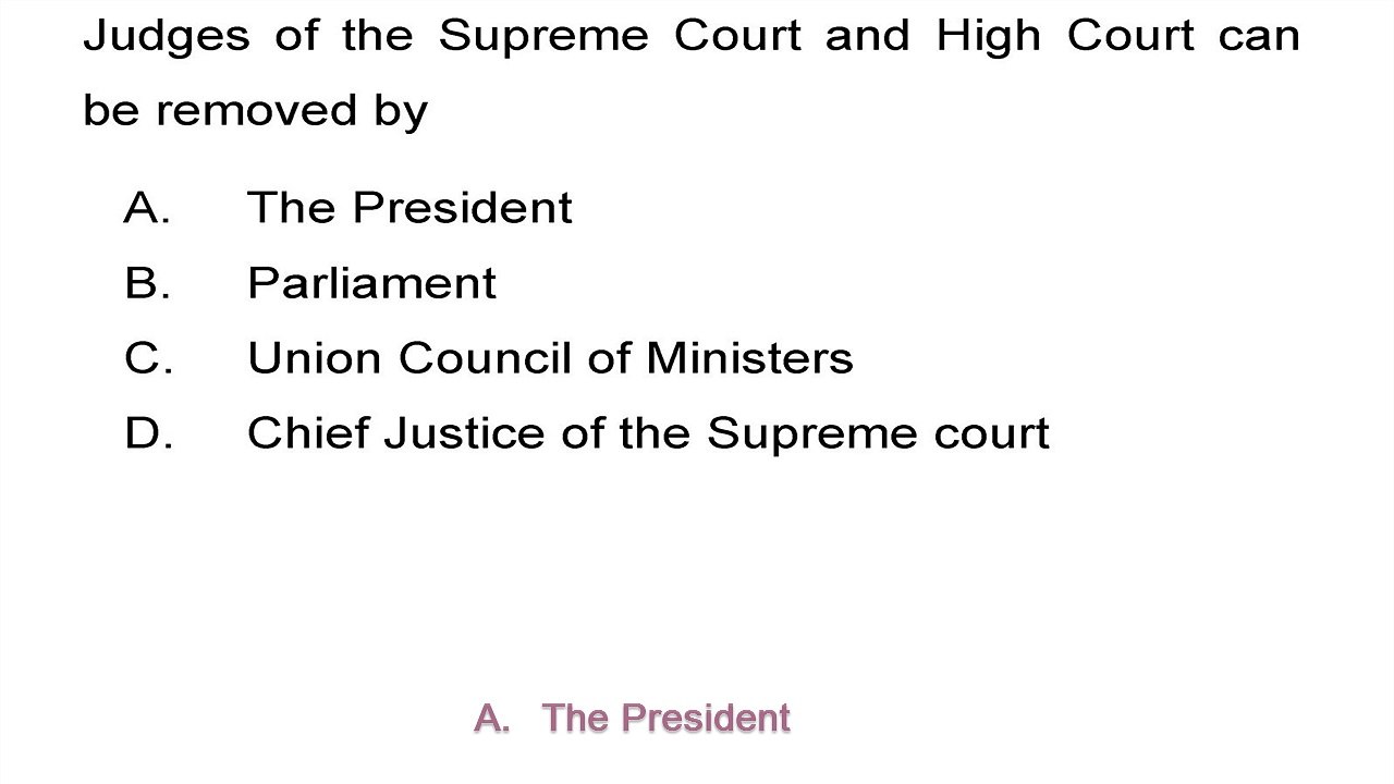 Indian Constitution Practice Set 19