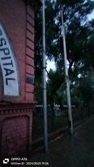 Raining during R BUT Hospital Shikarpur city very old architect design