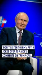 Putin jokes about Trump's call timing: ‘Don’t listen to Peskov’