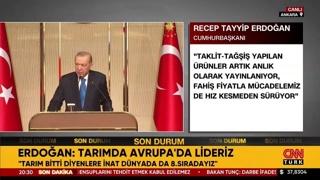 Cumhurbaşkanı Erdoğan duyurdu: 18 buçuk milyar liralık kırsal kalkınma desteği vereceğiz