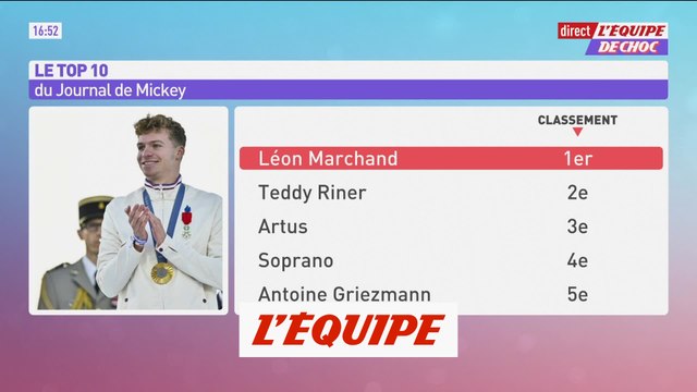 Léon Marchand personnalité préférée des enfants de 7 à 14 ans - Tous sports - Natation