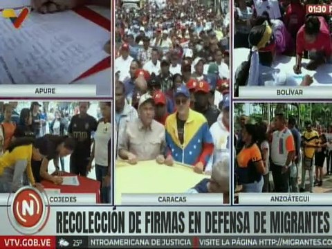 Apureños participan en la recolección de firmas en apoyo de nuestros migrantes venezolanos