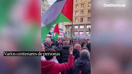 Varios centenares de personas se concentran en Madrid contra el genocidio de Israel en Gaza
