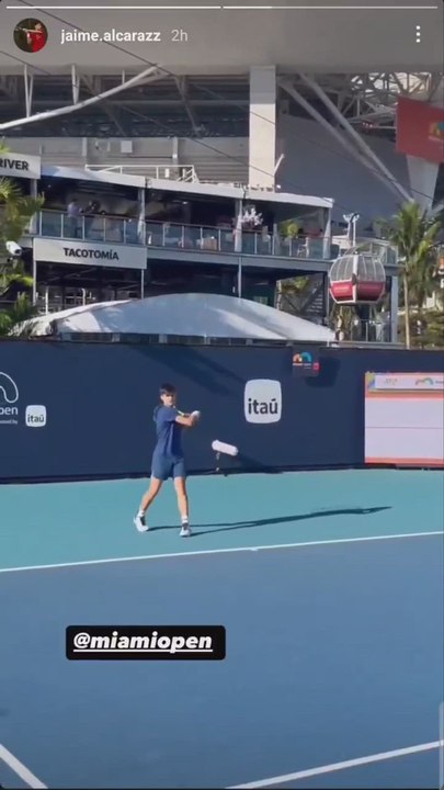 Jaime Alcaraz, hermano de Carlitos, demuestra su calidad en Miami