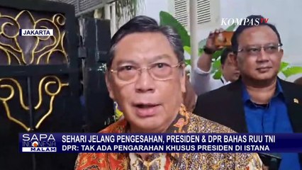 Bertemu Presiden Prabowo di Istana, Ketua Komisi I DPR Konfirmasi Bahas RUU TNI
