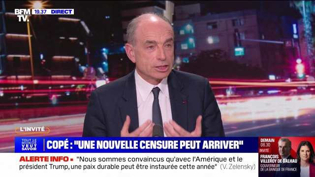 On ne peut pas tenir comme ça jusqu'en 2027 , estime Jean-François Copé