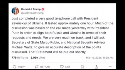 Telefonata Trump-Zelensky positiva, Kiev: "Pace duratura entro 2025"