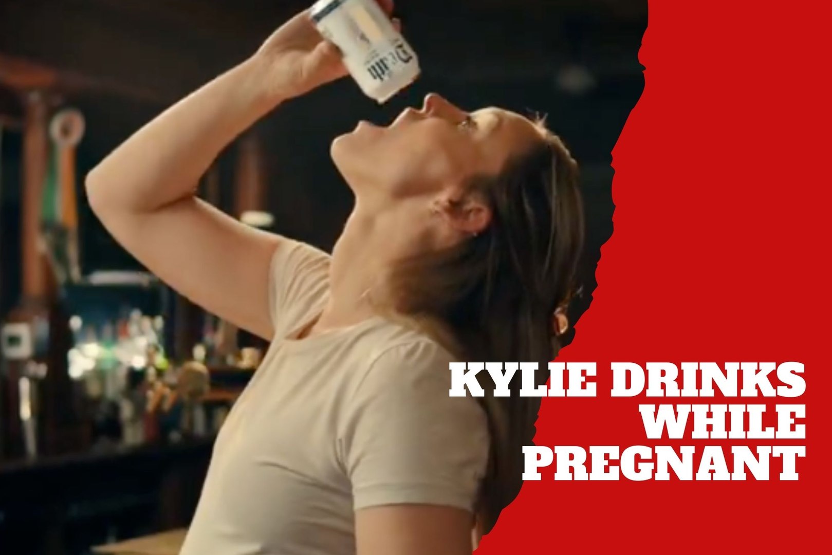 Kylie Kelce filmed drinking while pregnant in a controversial yet hilarious video