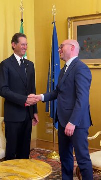 Roma - CAMERA. FONTANA RICEVE PRESIDENTE STELLANTIS ELKANN (19.03.25)