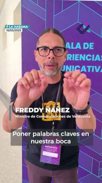 El Ministro de Comunicaciones de Venezuela, Freddy Ñáñez