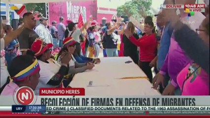 Venezuelan people mobilize in defense of migrants' rights