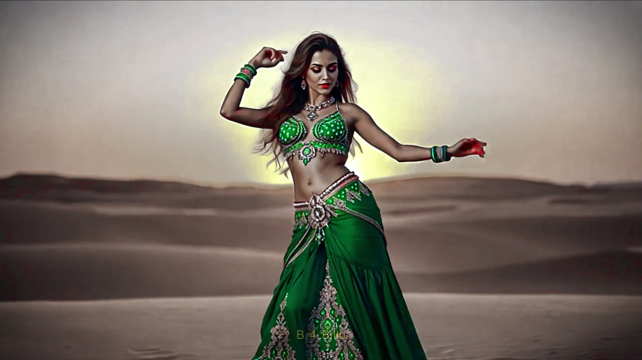 Beautiful girl and Egyptian dancer Bella Dance