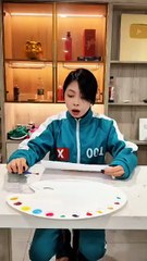 So this is how you can paint a rainbow 🌈🔥💯 #Squid games