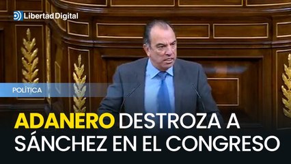 Los cinco minutos de discurso de Carlos García Adanero que ponen en su sitio a Sánchez: "Blanqueador de Bildu"
