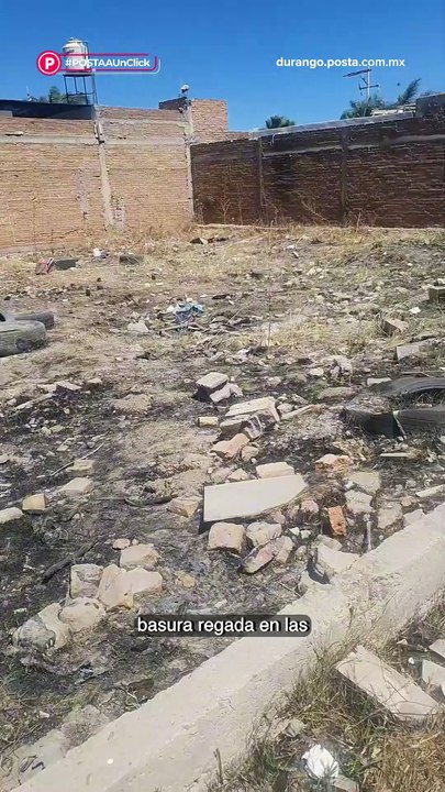 Terrenos baldíos son usados como basureros clandestinos