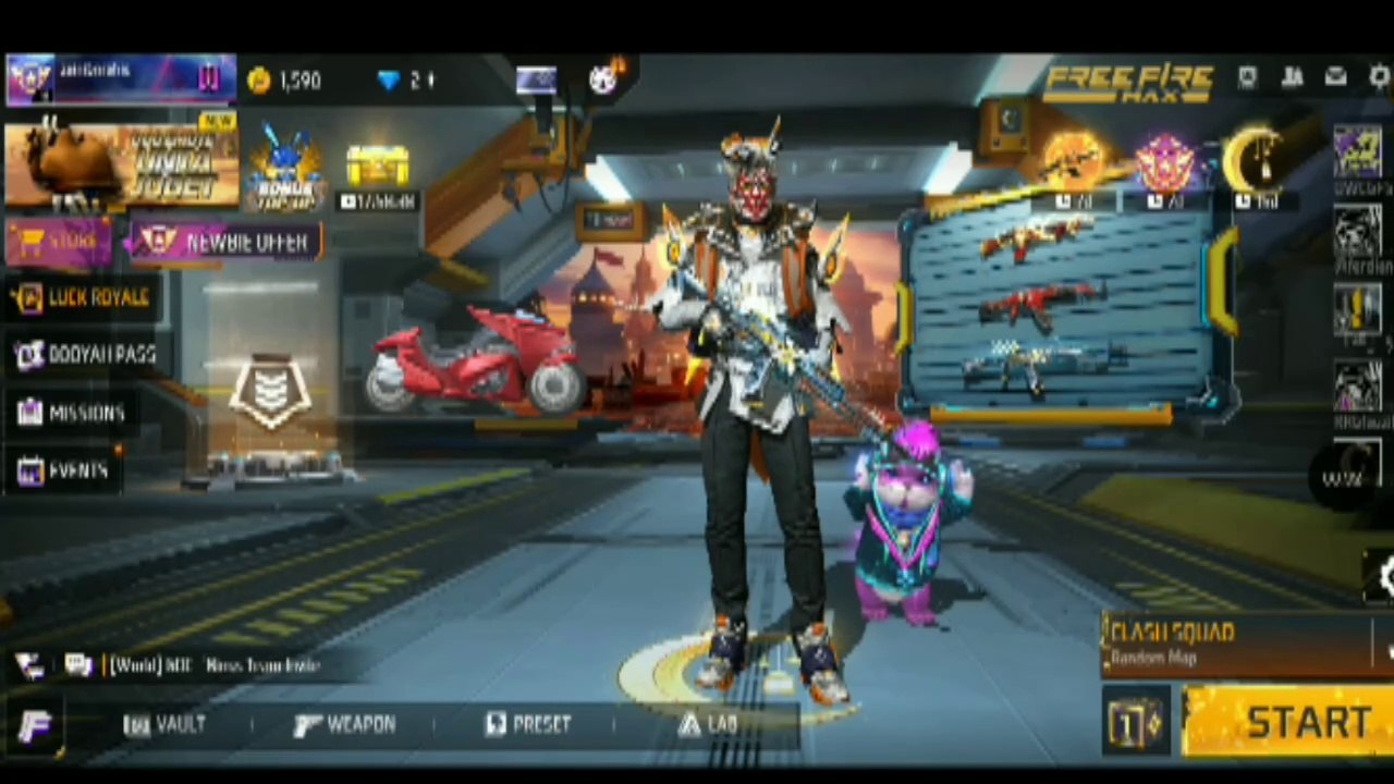 First Clash Squad Battle in Free Fire! Intense Gameplay #freefire #firstvideo