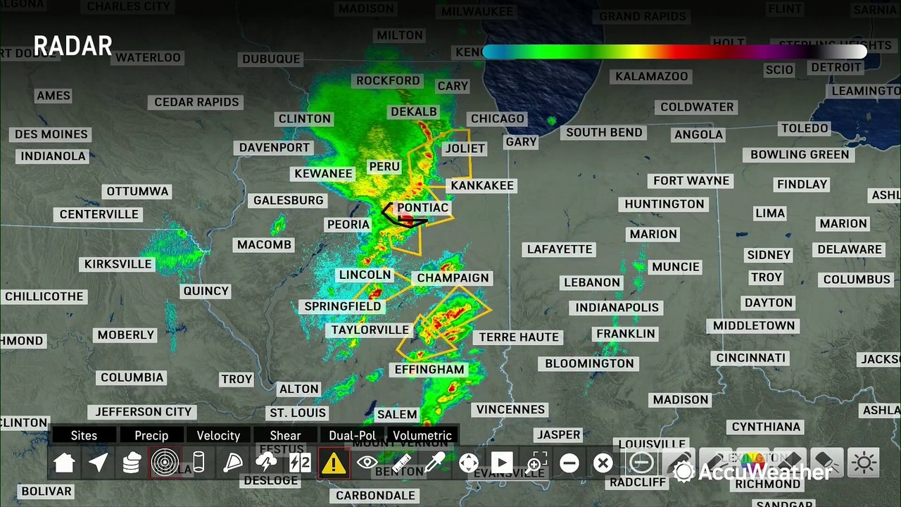 Tornadoes reported in Illinois as severe storms blow across the Midwest