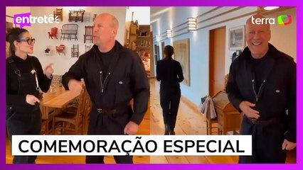Bruce Willis e Demi Moore dançam em vídeo para comemorar 70 anos do astro