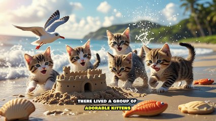 Kittens' Beach Day A Splash of Fun and Laughter