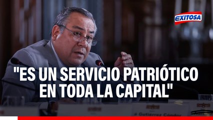 Premier tras cuestionamientos por presencia militar en Miraflores: "Es un servicio patriótico en toda la capital"