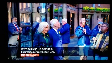 VID20250319184605 King Charles 111 and Queen Camilla visit Belfast.