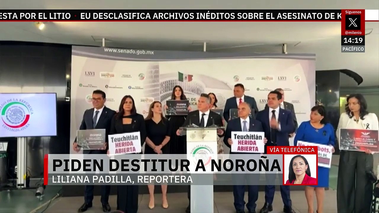 Bancada del PRI exige destitución de Gerardo Fernández Noroña como presidente del Senado