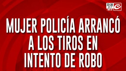 Mujer policía se defendio de una emboscada de motochorros