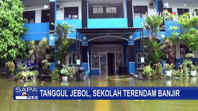 SMPN 24 Tangerang Direndam Banjir, Tanggul Jebol Tak Kuat Tampung Air Kiriman dari Bogor