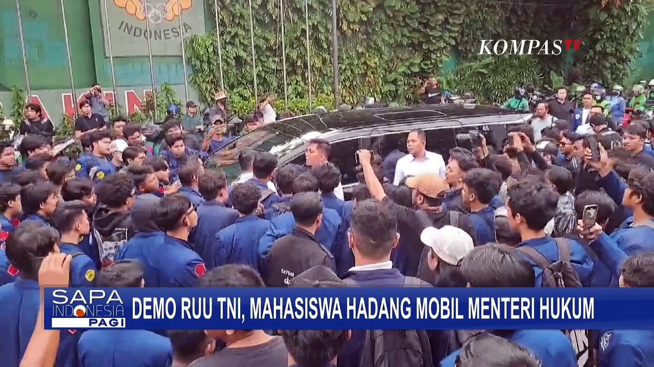 Sederet Aksi Tolak RUU TNI: Massa Gelar Tenda di Gedung DPR, Mahasiswa Adang Menteri Hukum
