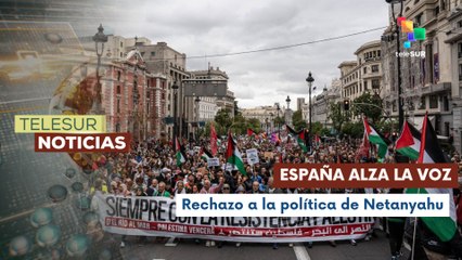 Manifestaciones en España contra la ruptura del alto al fuego en Palestina