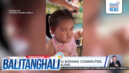 Cutie reaction ng batang commuter, kinagigiliwan online | Balitanghali