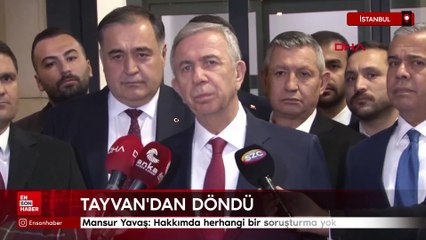 Mansur Yavaş: Hakkımda herhangi bir soruşturma yok