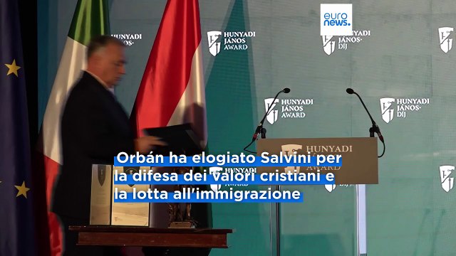 Bruxelles: Viktor Orbán conferisce la medaglia d'onore a Matteo Salvini