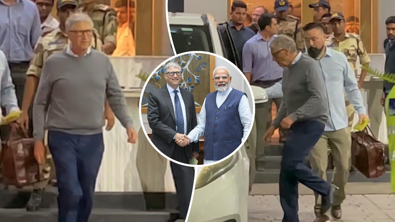 Microsoft Man Bill Gates Lands In Mumbai - India! Spotted At The Kalina Private Airport!