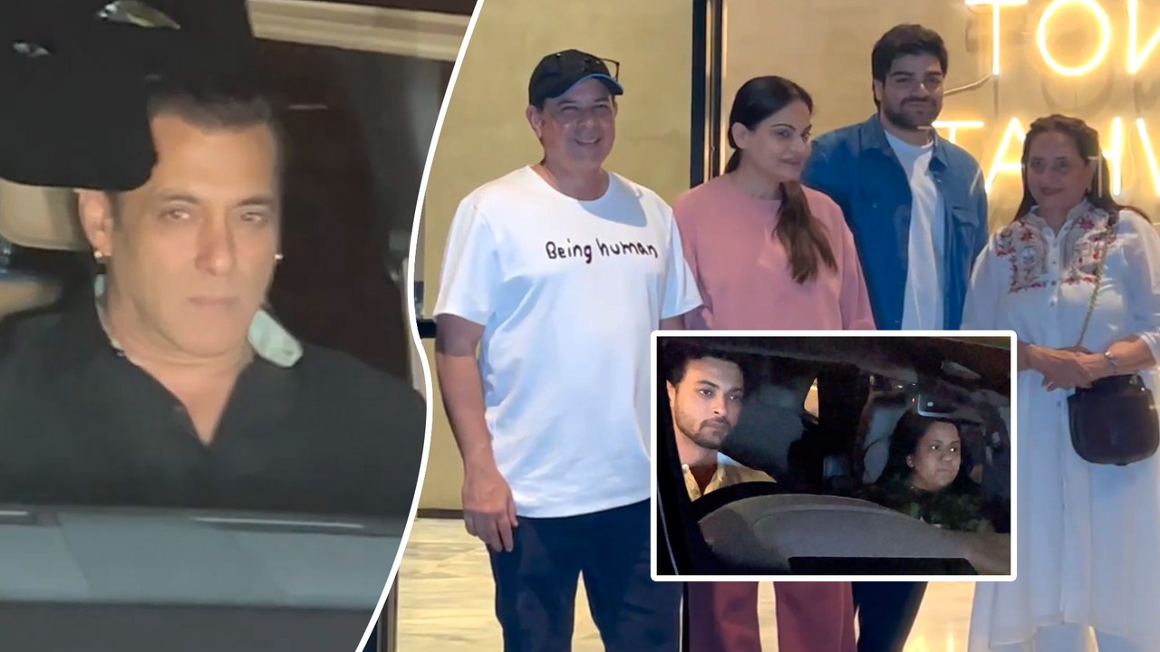 Salman Khan के साथ ही सिकंदर की स्पेशल स्क्रीनिंग में Atul Agnihotri, Alvira, Arpita और Aayush Sharma भी आए नजर