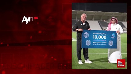 Ayın teknik direktörü seçilen Fatih Terim'e para ödülü