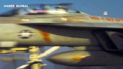 CENTCOM, Yemen'deki Husilere düzenledikleri hava saldırılarına ilişkin görüntü yayınladı