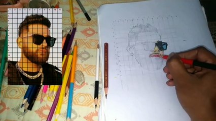 karan aujla colour pencil drawing tutorial