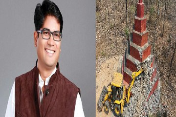 30 फीट ऊंचा नक्सल स्मारक ध्वस्त