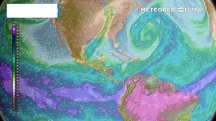 El frente frío 36 y la masa de aire que lo impulsa se desplazan sobre el Centro, Oriente y Sureste de México
