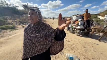 Los palestinos abandonan sus hogares después de que Israel ordenase la evacuación: "Es la décima vez que nos desplazan"