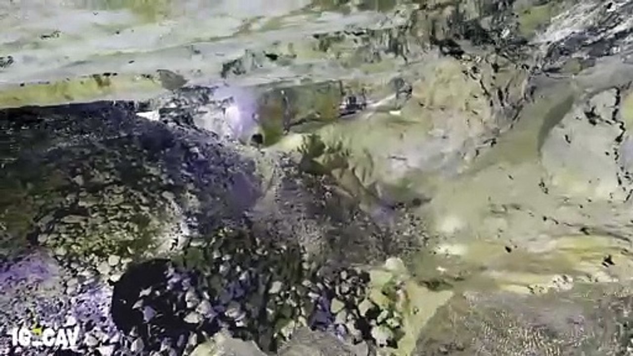 Galeries souterraines sous le village du Pradal dans l'Hérault