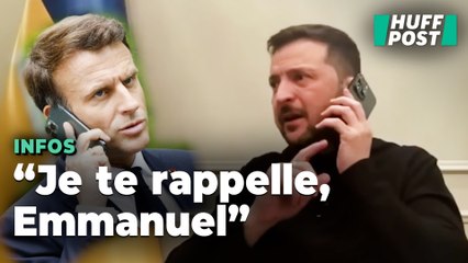 Emmanuel Macron appelle Volodymyr Zelensky en pleine interview, un moment qui révèle leur proximité