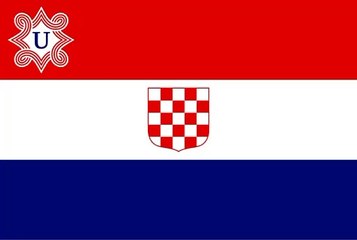 Flag of Independent State of Croatia. Bendera Negara Merdeka Kroasia. Independent States of Croatia Flag. Zastava Nezavisne Države Hrvatske. স্বাধীন ক্রোয়েশিয়ার পতাকা. کروشیا کی آزاد ریاست کا جھنڈا۔. क्रोएशिया के स्वतंत्र राज्य का ध्वज