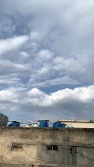 Beautiful Clouds and Rainbow