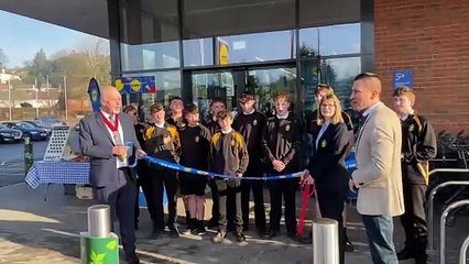 At the official opening of the new Crediton Lidl store (Will Goddard, Crediton Courier)